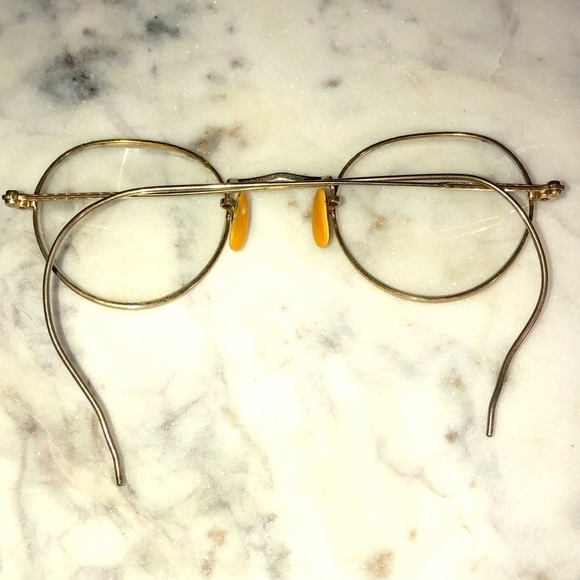 VTG American Optical AO ‘Vesta’ Rolled Plate Gold Fill Wire Frames Eyeglasses - Picture 2 of 13